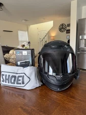 Shoei RF-1400 Faust TC-5 Racing Motorcycle Helmet Size M w/Cardo & Trans. Visor