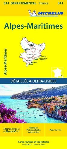 Michelin Alpes-Maritimes - Michelin Local Map 341 (Map) 9782067202436 ...