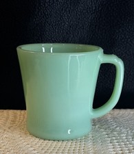 Vintage Fire King Oven Ware Green Jadeite Coffee Mug 