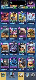 CR/LVL 71(57Card Lvl 16-15-14) 11k Trophy/121 Emote/14Tower Skin/20 Evoes/Cheap