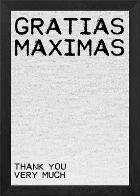 Vielen Dank gerahmtes Wandbild Poster Leinwanddruck Bild