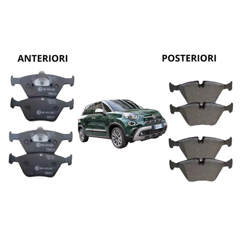Kit Pastiglie freno Ant+Post Brembo per HONDA CIVIC VI tpa