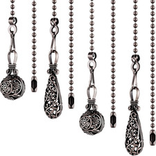 4 Pcs Ceiling Fan Pull Chain Extension Decorative Light Fan Chains Set Pendant O
