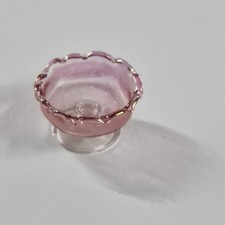 Puppenhaus Miniaturen im Maßstab 1:12: Rose Glasschale TF06