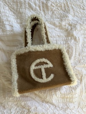 UGG x Telfar Small Chestnut Shearling Shopping Bag