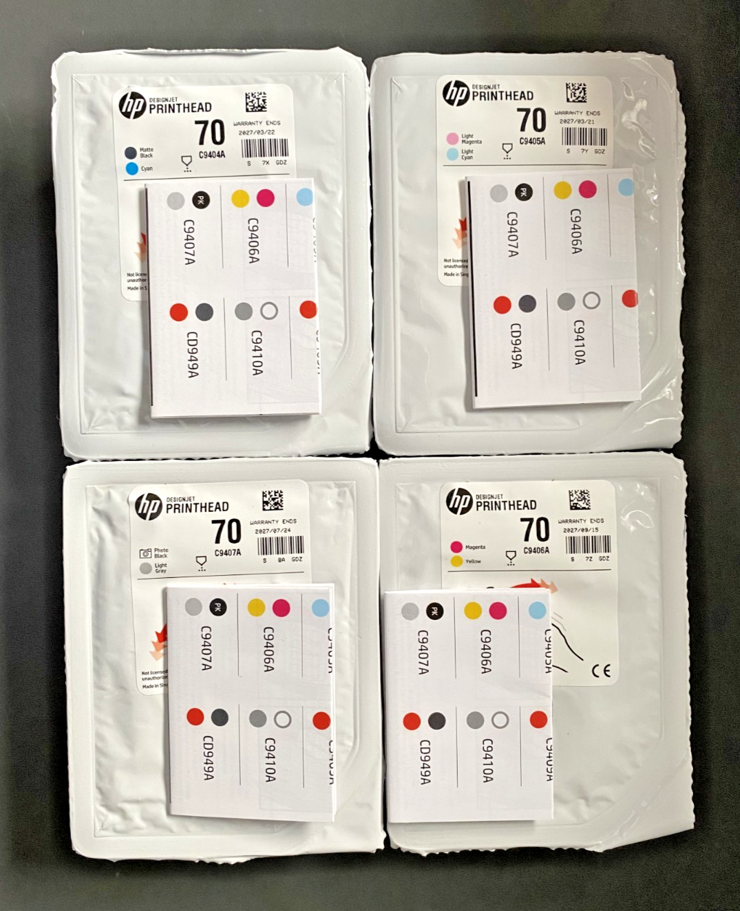 Genuine HP 70 Printhead - MAGENTA & YELLOW / DESIGNJET Z2100 5200 (INC VAT) 2013 - Image 10