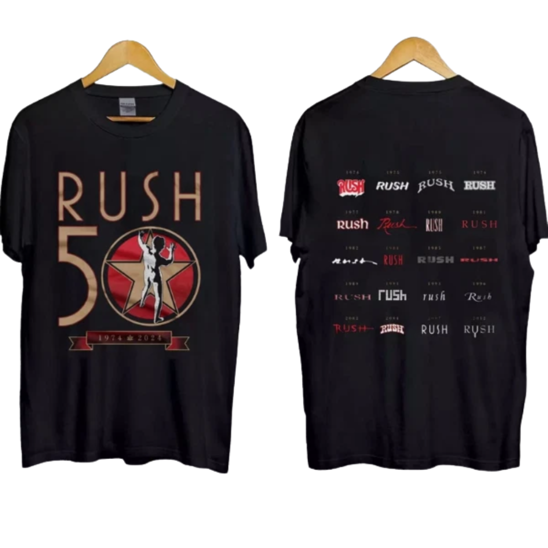Rush R50 Tour 2026 T-Shirt Rush Band Concert Tee Vintage Rock Music Unisex Shirt