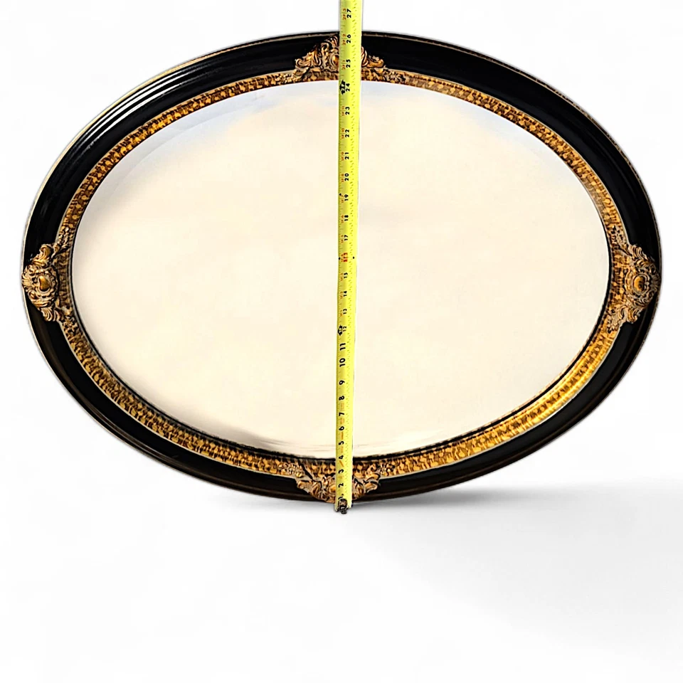 The Uttermost Company VTG Mirror - 32.5" " x 26.5" Mirror Beveled Black w/Gold - Image 2 of 4