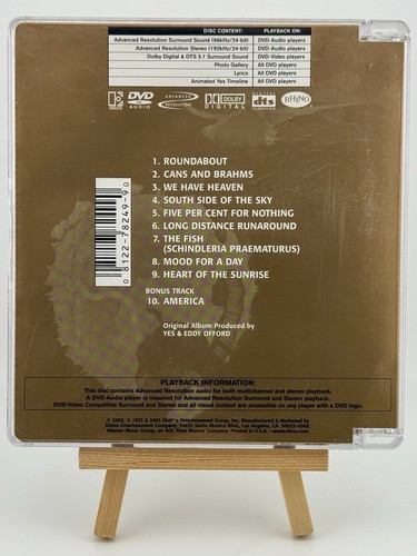 YES : FRAGILE DTS DVD-AUDIO 5.1 Advanced Resolution Surround Enhanced R9 78249 - Imagen 3 de 3