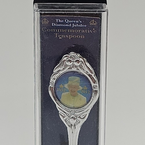 HM Queen Elizabeth Diamond Jubilee 2012 Silver Plated Spoon - Picture 3 of 6