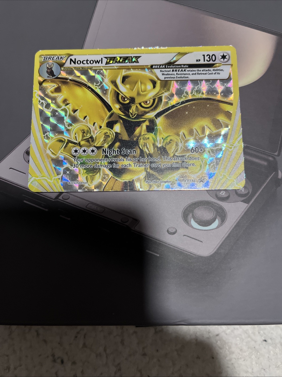 Noctowl Break - XY136 - Pokemon TCG Promo XY Ultra Rare Card LP