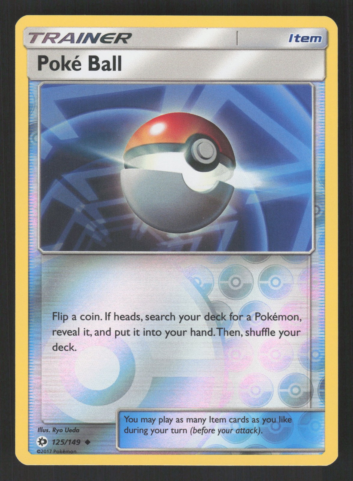 Poke Ball 049/059 Reverse Holo Pokemon smA: Sun & Moon Starter Set