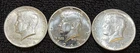 1964 Kennedy Half Dollar Lot of 3- 2-BU / 1 Proof -.90% - (L242)