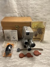 Revere Eight Model 84 Movie Camera Vintage 1/2in, 1 1/2in, 9mm WA lens -- 9213