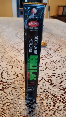 DEATH OF THE INCREDIBLE HULK THE MOVIE BRAND NEW SEALED RARE GRADE IT VHS MARVEL - Picture 2 of 9
