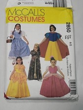 Sewing Pattern McCalls 2850 Girls Classic Character Costumes Sz 4-5. UNCUT-FF