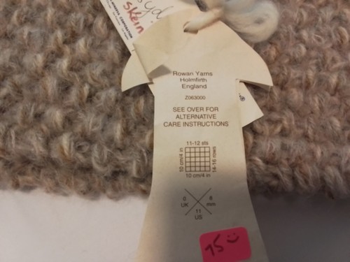 Neu Handarbeit Strick Schal Wolle & Mohair, 53" x 5", 2 Garne: Italien & England 52 x 5 - Bild 8 von 10