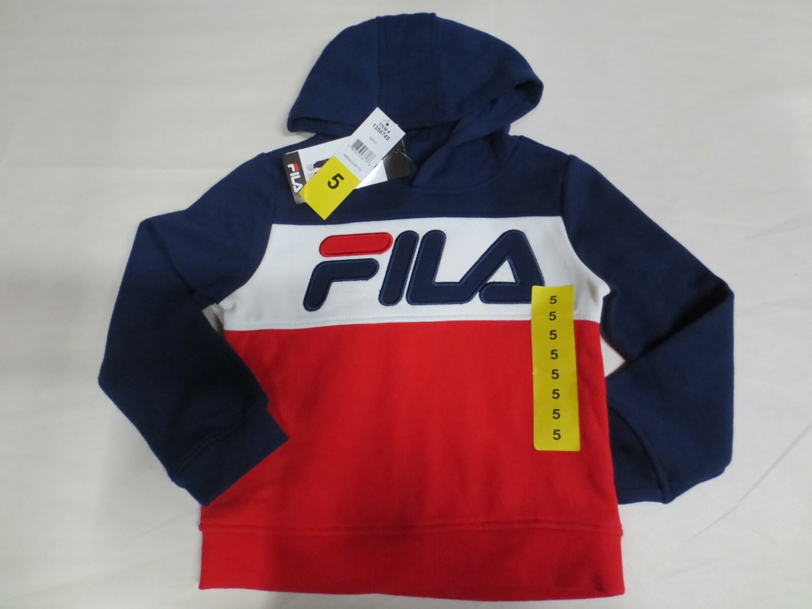 Felpa con cappuccio pullover ragazzo Fila nuova taglia 5