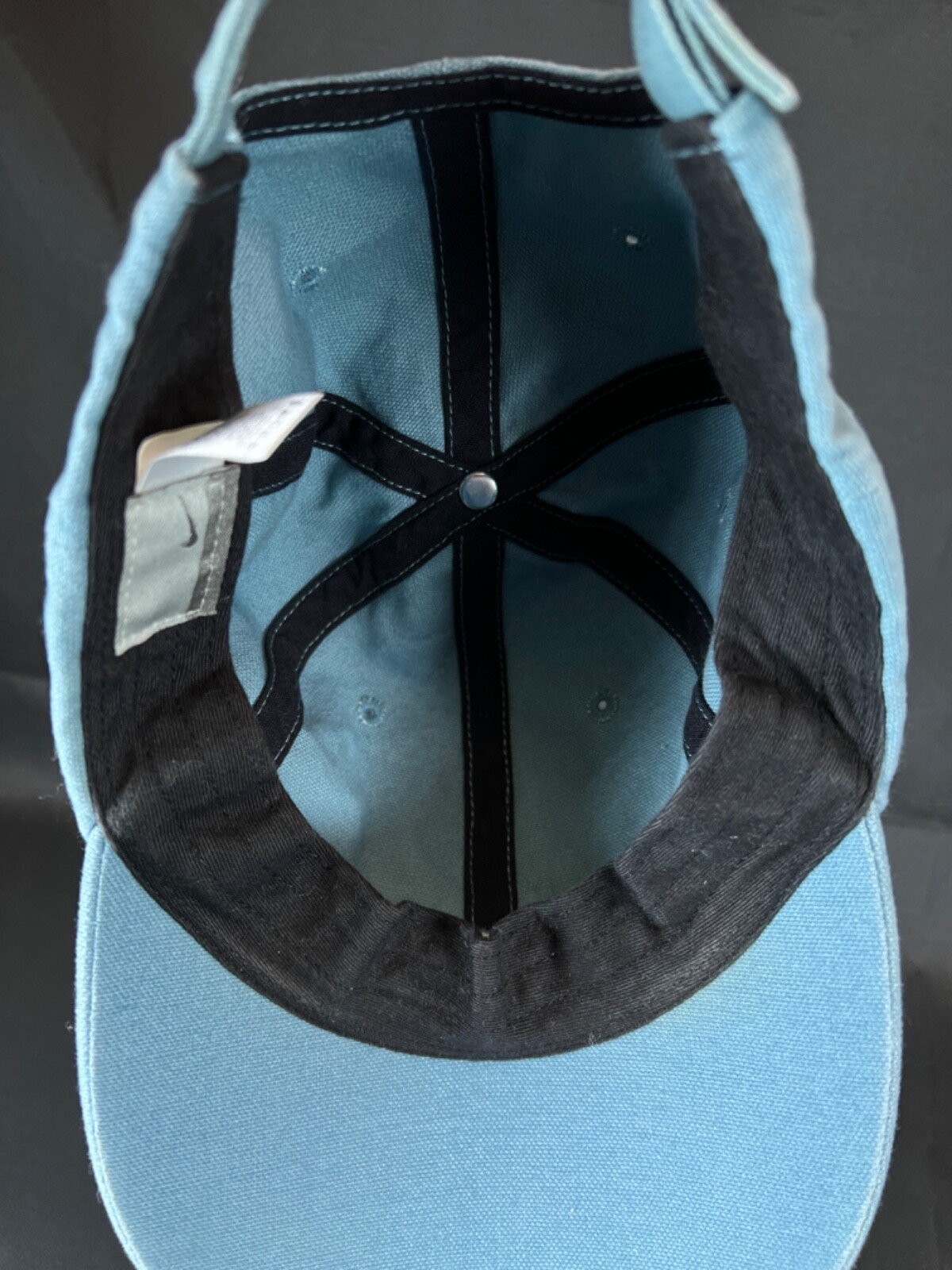 Women Nike Snapback VINTAGE Hat Cap Swoosh Logo Baseball Golf Y2K Blue White