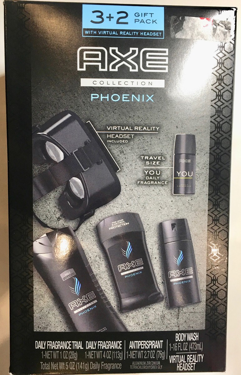 AXE COLLECTION Phoenix Gift Pack with Virtual Reality Headset, Phoenix,  ct NEW