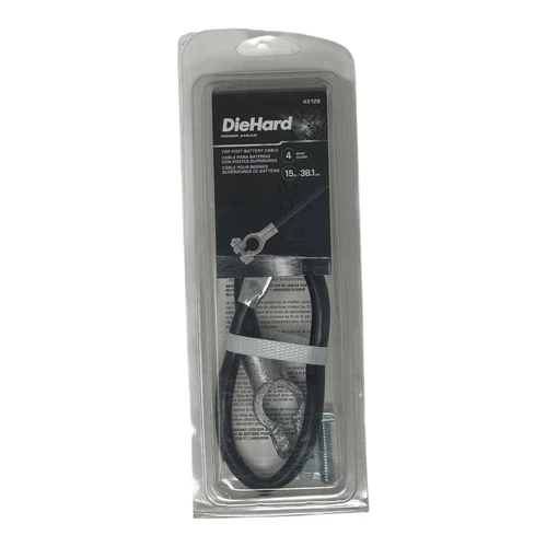 Diehard Top Post Battery Cable 4 Gauge 15” 45128 Car Truck New NIP Connector
