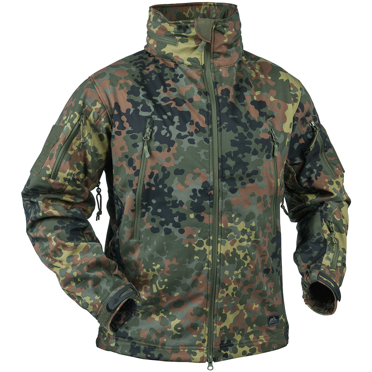 Helikon Hombres Pistolero Militar Chaqueta Soft-Shell Airsoft Caza Superior Flec