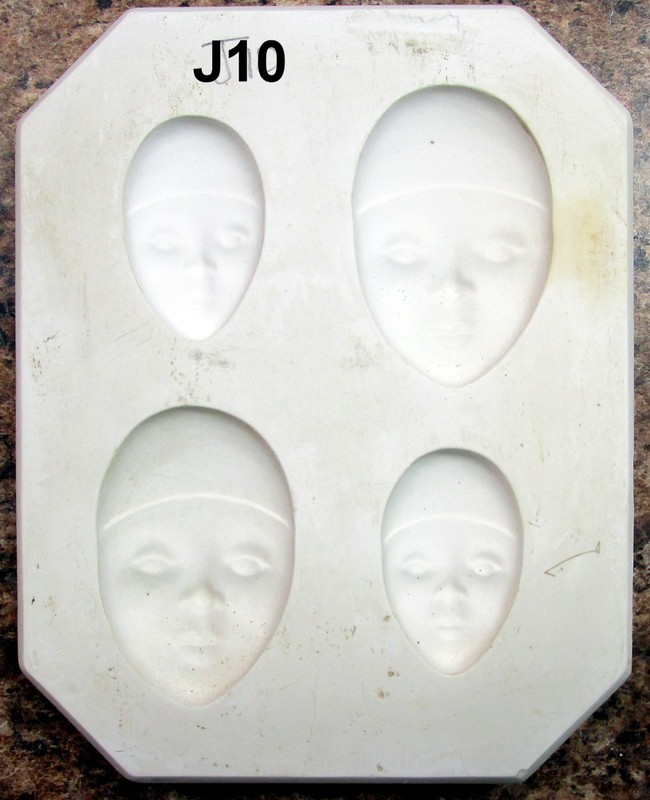 Byron #BH1573 Four Face Pins Ceramic Mold (J10)