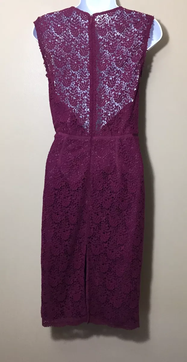 Wine colored sheath dress 2025