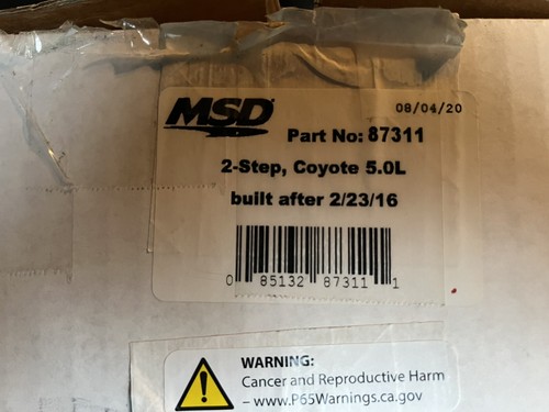 Mustang MSD 87311 2016-17 Launch Master controlador de revoluciones de 2 pasos 5,0 - Imagen 2 de 2
