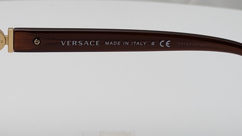 Versace MOD 3272 5028 Rectangle Transparent Brown Womens Eyeglasses 54mm - Picture 4 of 6