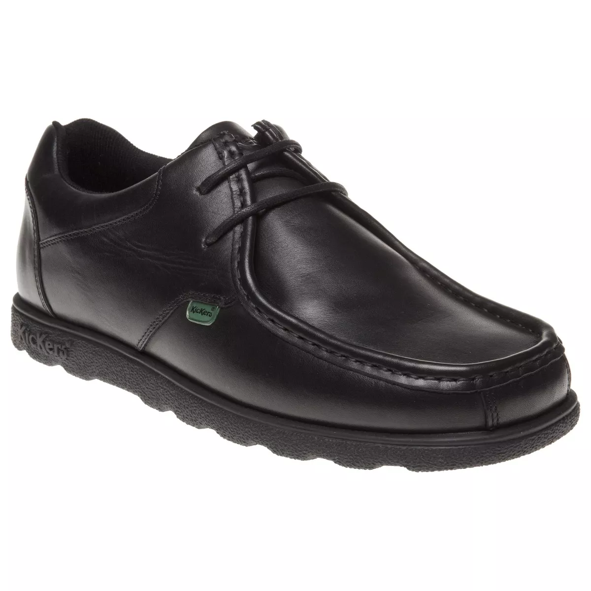 KICKERS Mens Fragma Lace School Shoes Black