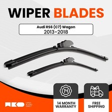 Premium Wiper Blades For Audi RS6 2013-2018 (C7) Station Wagon (Front Pair)