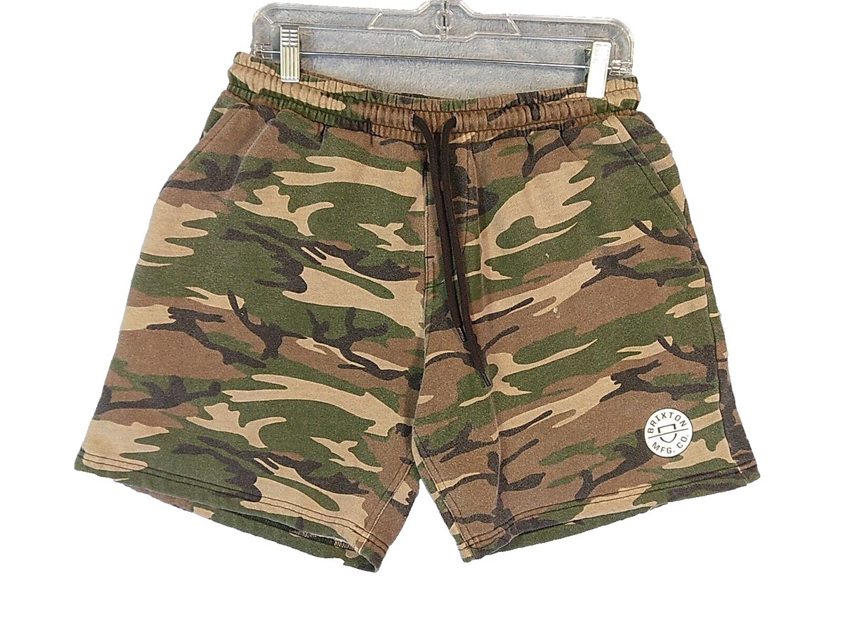 Brixton Chino Shorts With Drawstring Brixton Mens Camouflage