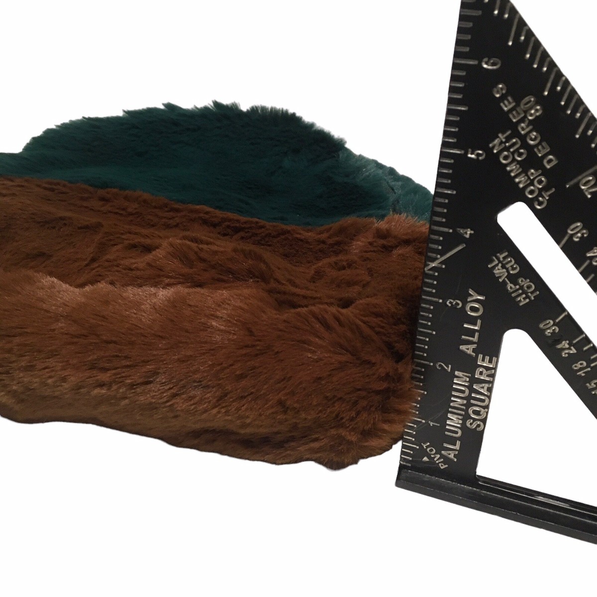 Faux Fur Backpack Teal Brown NEW Travel Vacation School  display picture 3