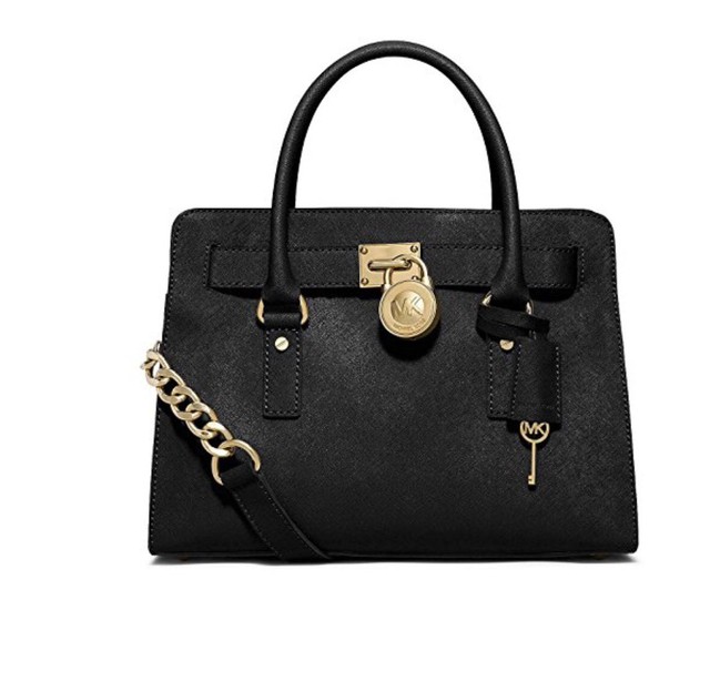 100 Authentic Michael Kors Hamilton Black Large Ew Satchel Leather New Authentic Michael Kors Hamilton Black Handbag Lg Ns Tote Women S