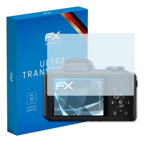 Protection écran AtFoliX Pour Fujifilm FinePix S8600 - Verre Trempé 9H - Fabriqué En Allemagne