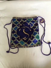 Disney Aladdin Cinch Drawstring Bag 14x12” New