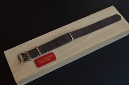 22 mm Cinturino pelle artigianale MTstraps Italy Handmade Vintage leather strap - Picture 8 of 11