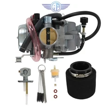 Carburetor For Kawasaki KLF300 Bayou 300 Carb 1986-1995 W/ Fuel Petcock Switch 