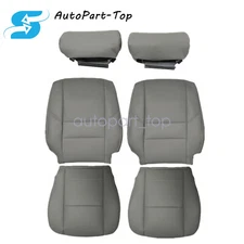 6PCS For 2000-2004 Toyota Tundra Front Bottom & Top Seat Cover & Headrest Cover