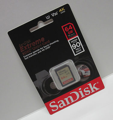 Sandisk 64G extreme V30 4K Ultra HD SD card for Sony PXW-Z150 PXW-Z100 PXW Z150 