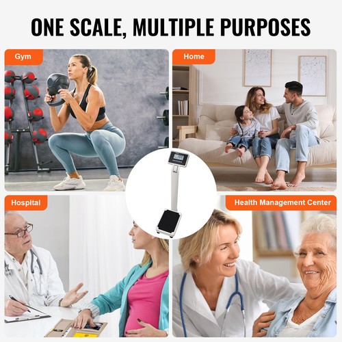 Medical Digital Scale Professional Physician Scale for Weight Height 500LB - Picture 6 of 12