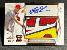 2023 Leaf Trinity AWESOME !! WORN PATCH ROOKIE AUTO Sem Robberse 5/99