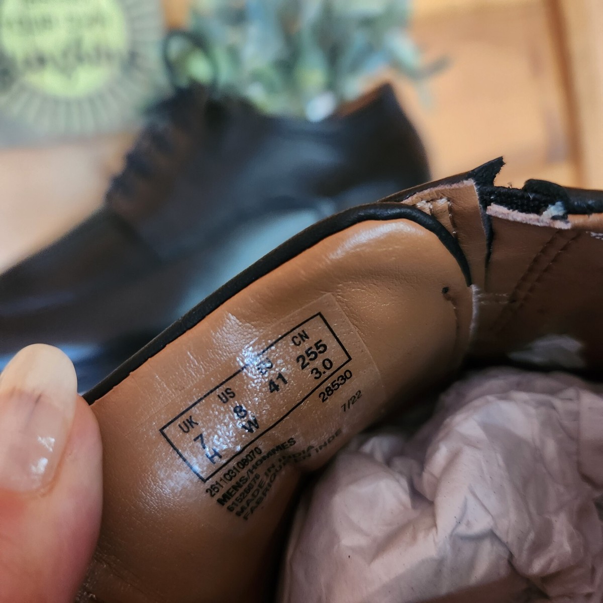 Clarks NWOB Tilden Walk Oxford Dress Shoe Black Leather 
