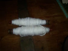 Wooden Spools Yarn Weaving Spindle Bobbins 7.5" Textile Thread Shuttle Set of 2