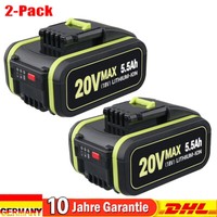 2PCS 5000MAH Akku FüR Worx 20V Li-Ion Ersatzakku WA3553 WA3551.1 WA3572 WA3550