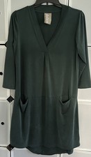 Anthropologie Dolan Left Coast Collection 3/4 Sleeve Tunic Dress Size S Green