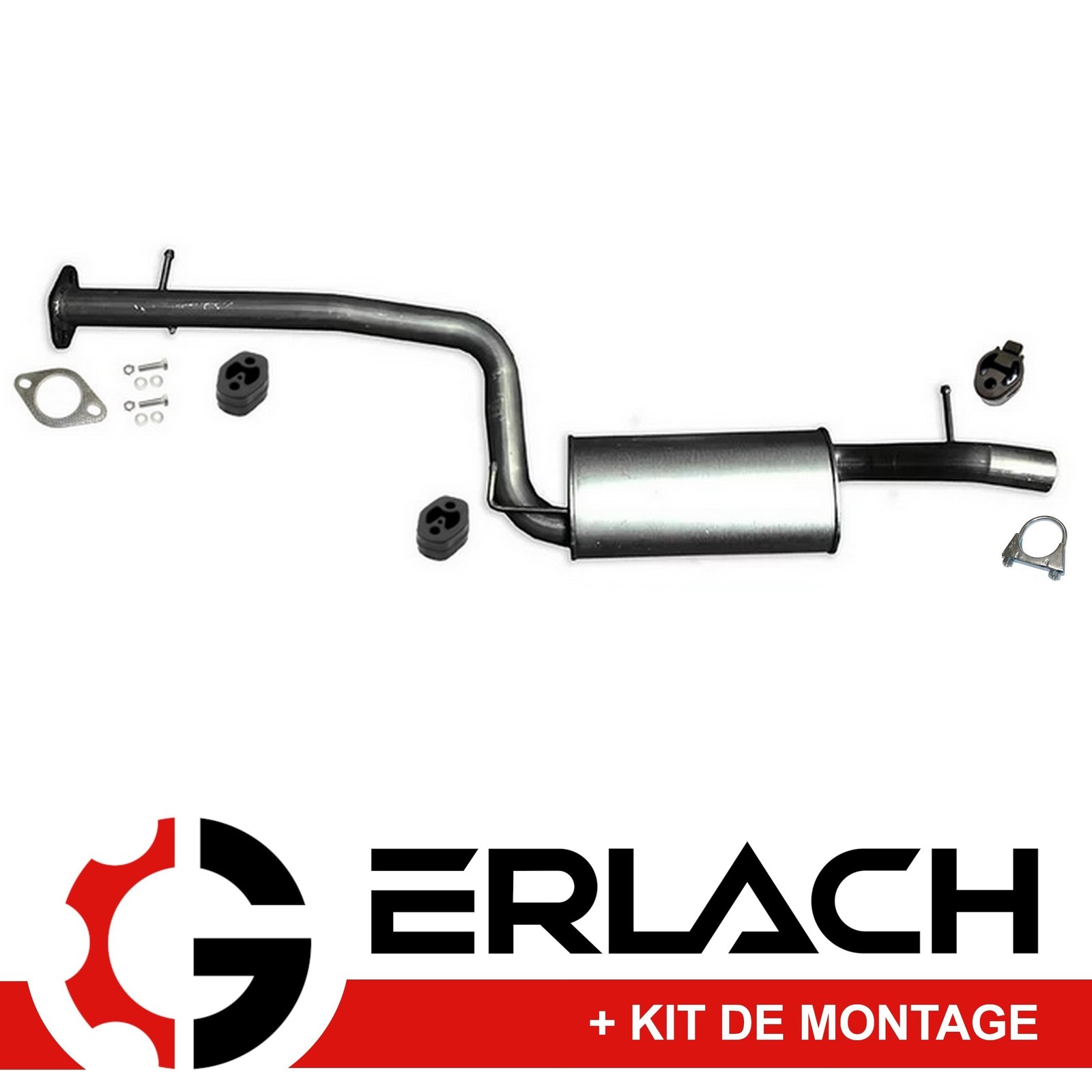 Silencieux arrière pour Focus C-MAX et Volvo S40 en acier aluminisé