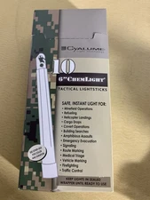 10 Tactical Light Sticks 6” Chemlight Cyalume 8hr Infrared  Military Exp 6/18