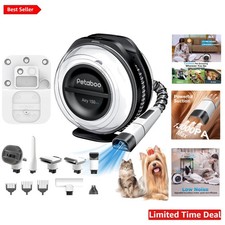 Cordless Dog Grooming Vacuum  7-in-1 Pet Grooming Kit - Low Noise  Efficient